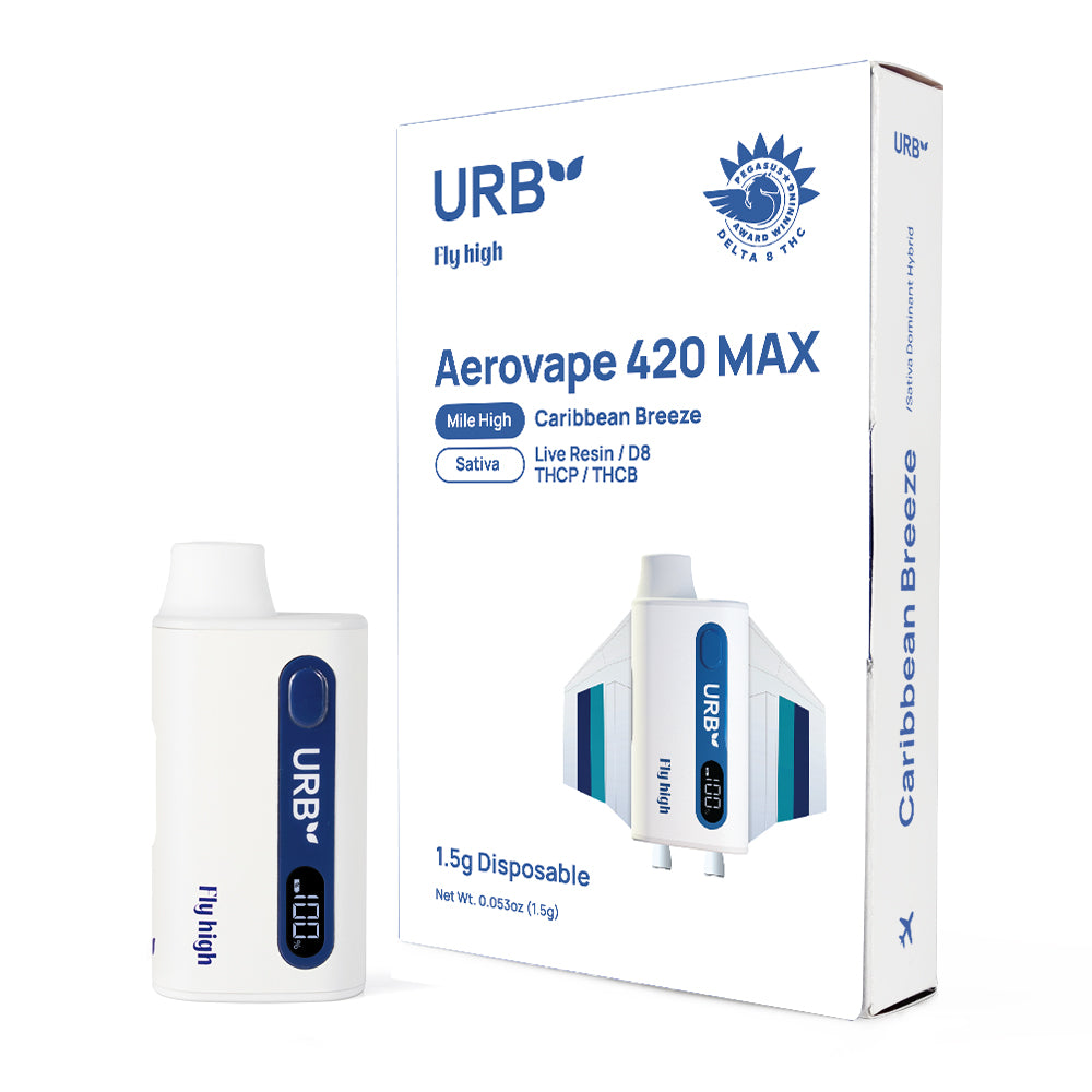 URB Aerovape 420 MAX Disposable 1.5G - 6 Count Display