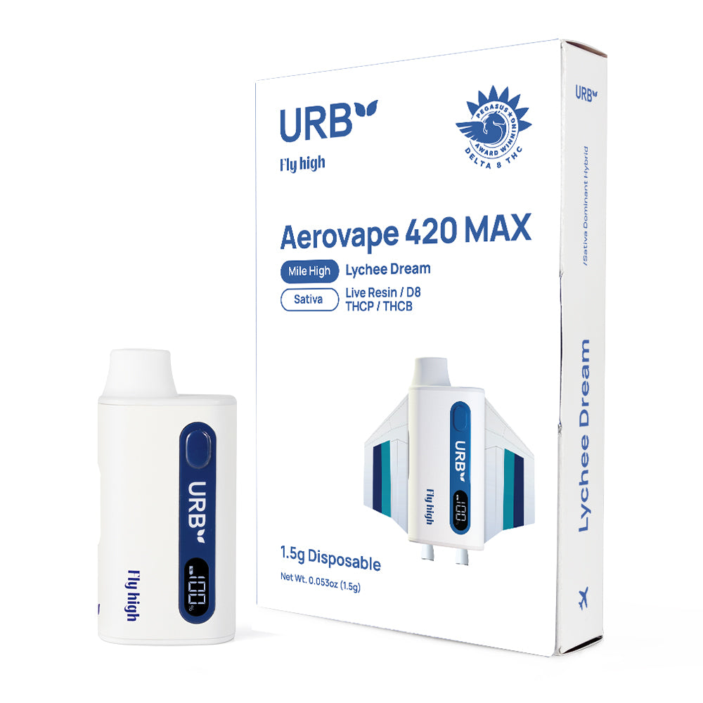 URB Aerovape 420 MAX Disposable 1.5G - 6 Count Display