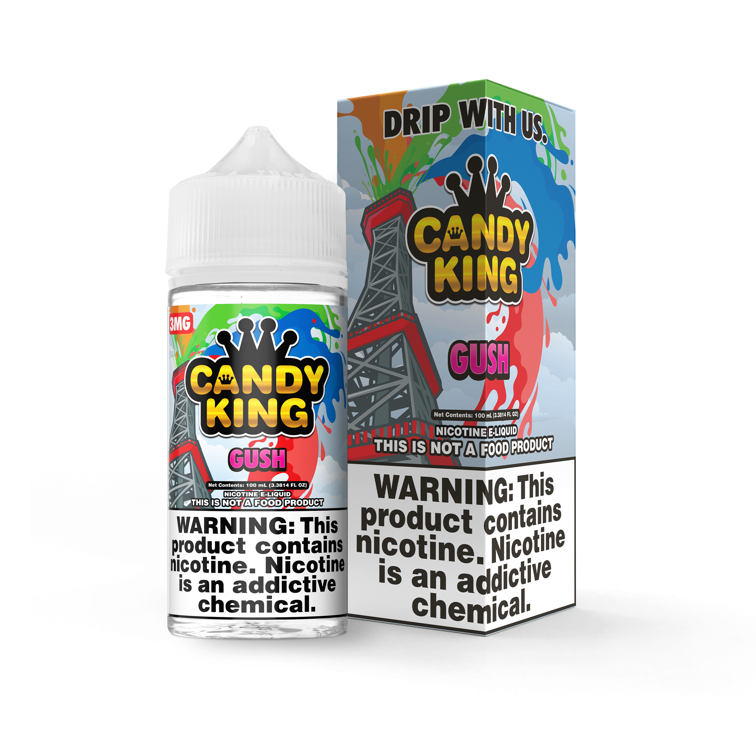 Candy King On Salt Nicotine E-Liquid (0/3/6MG/30ML) - Singles