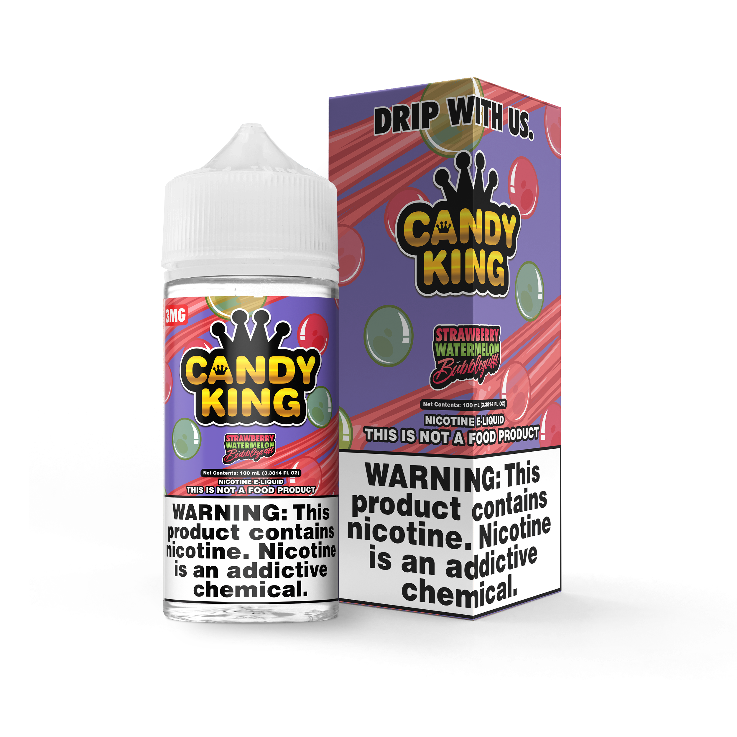 Candy King On Salt Nicotine E-Liquid (0/3/6MG/30ML) - Singles