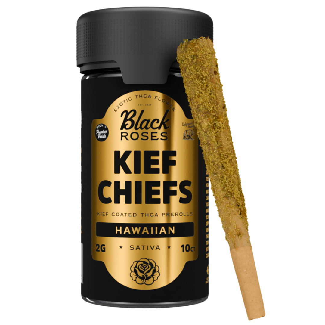 Black Roses Kief Chiefs Coated THC-A Pre-Rolls 20G - Singles