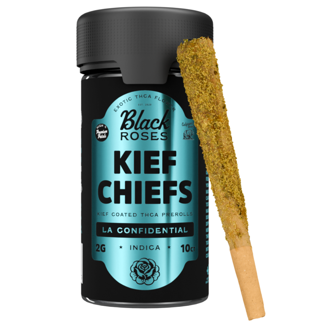 Black Roses Kief Chiefs Coated THC-A Pre-Rolls 20G - Singles
