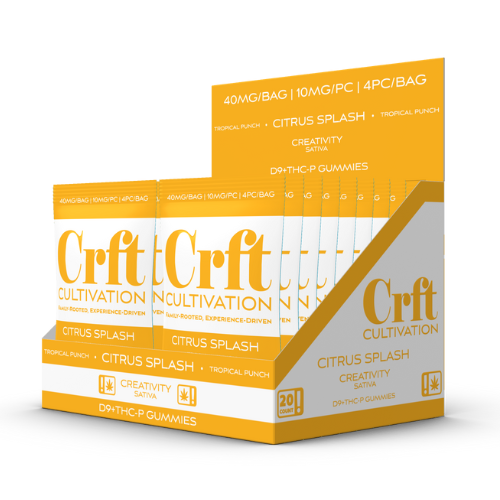 Crft Cultivation D9 + THC-P Gummies 40MG - 20 Count Display