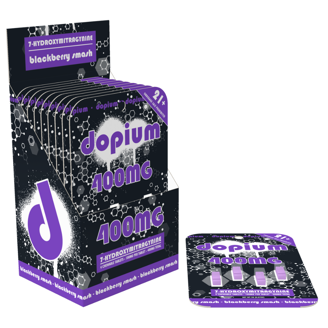 Dopium 7-Hydroxymitragynine Bars 400MG - 10 Count Display