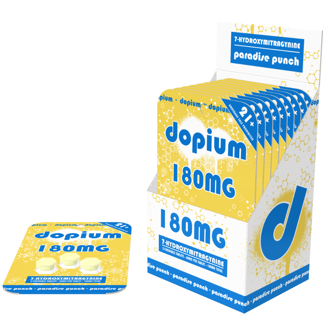 Dopium 7-Hydroxymitragynine Tablets 180MG - 10 Count Display