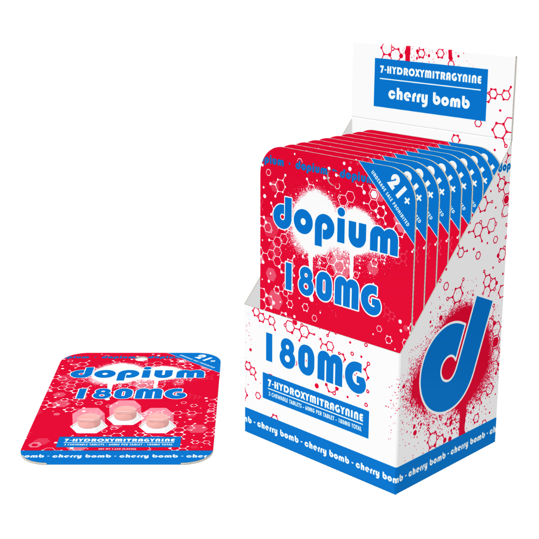 Dopium 7-Hydroxymitragynine Tablets 180MG - 10 Count Display