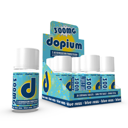 Dopium 7-Hydroxymitragynine Chewable Tablets 300MG - 9 Count Display