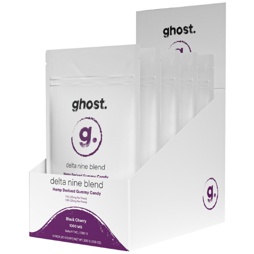 Ghost Delta 9 Gummies 1000MG - 5 Count Display