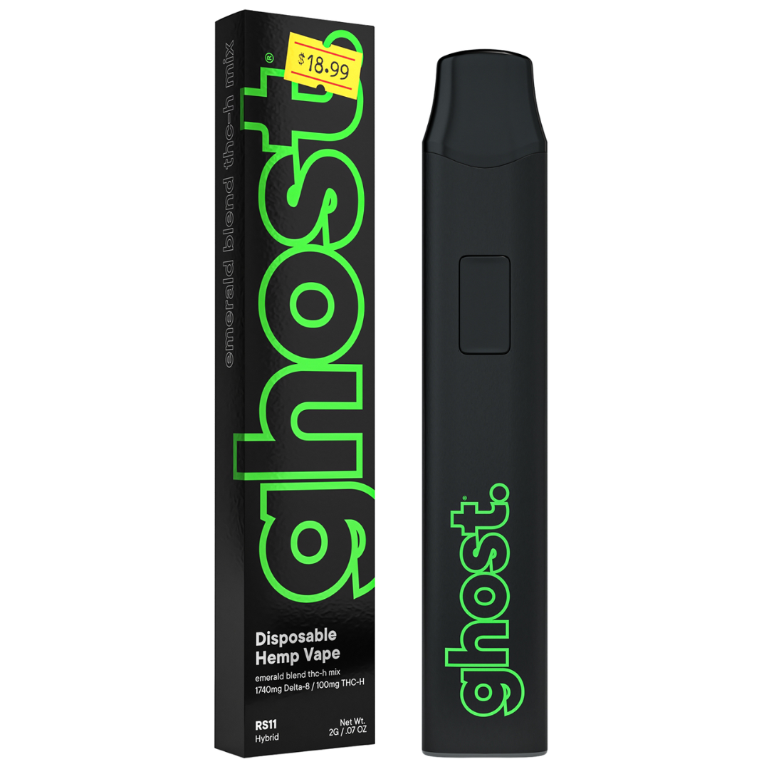 Ghost Emerald Blend THC-H Mix Disposable 2G - 10 Count Display