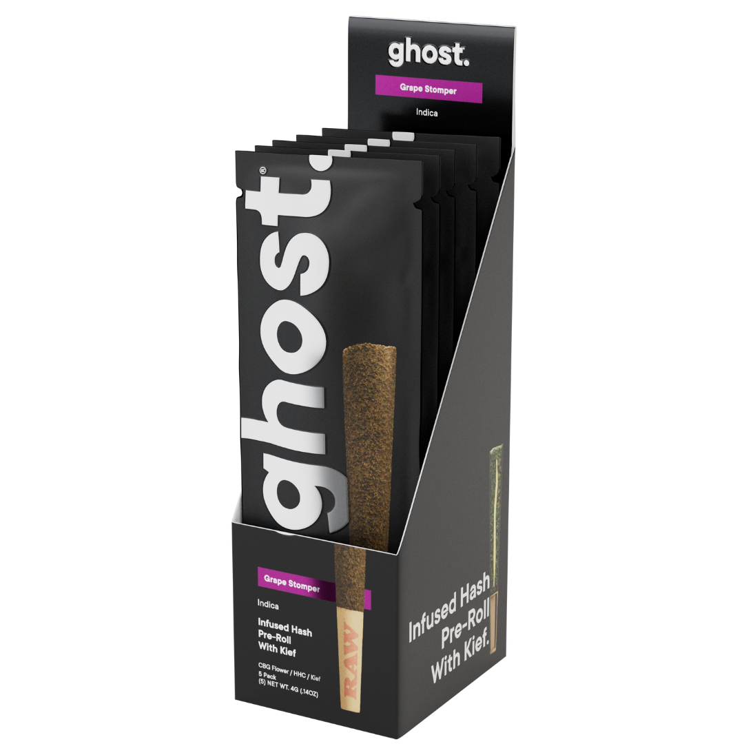 Ghost Infused Hash Pre-Roll With Kief 4G - 5 Count Display
