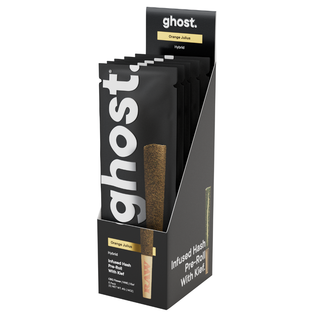 Ghost Infused Hash Pre-Roll With Kief 4G - 5 Count Display
