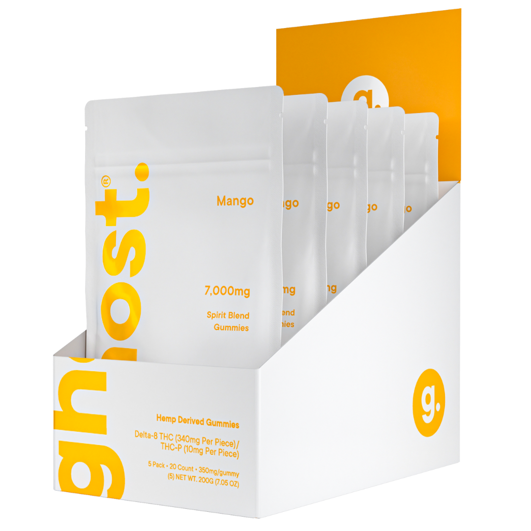 Ghost Spirit Blend Gummies V2 7000MG - 5 Count Display
