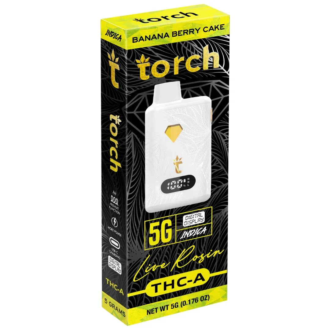 Torch Live Rosin THC-A Disposable 5G - 5 Count Display
