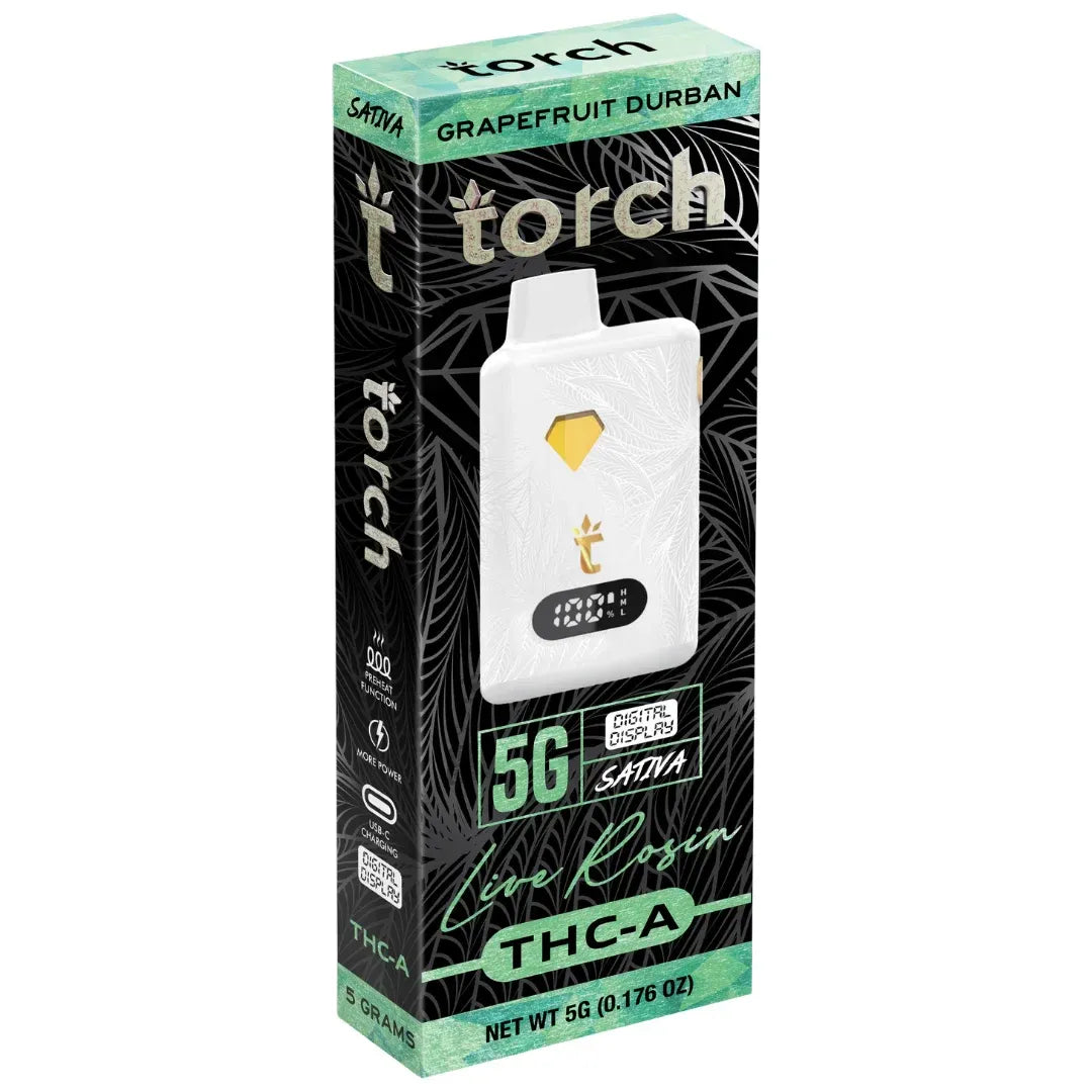 Torch Live Rosin THC-A Disposable 5G - 5 Count Display