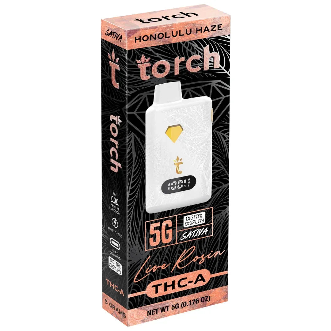 Torch Live Rosin THC-A Disposable 5G - 5 Count Display