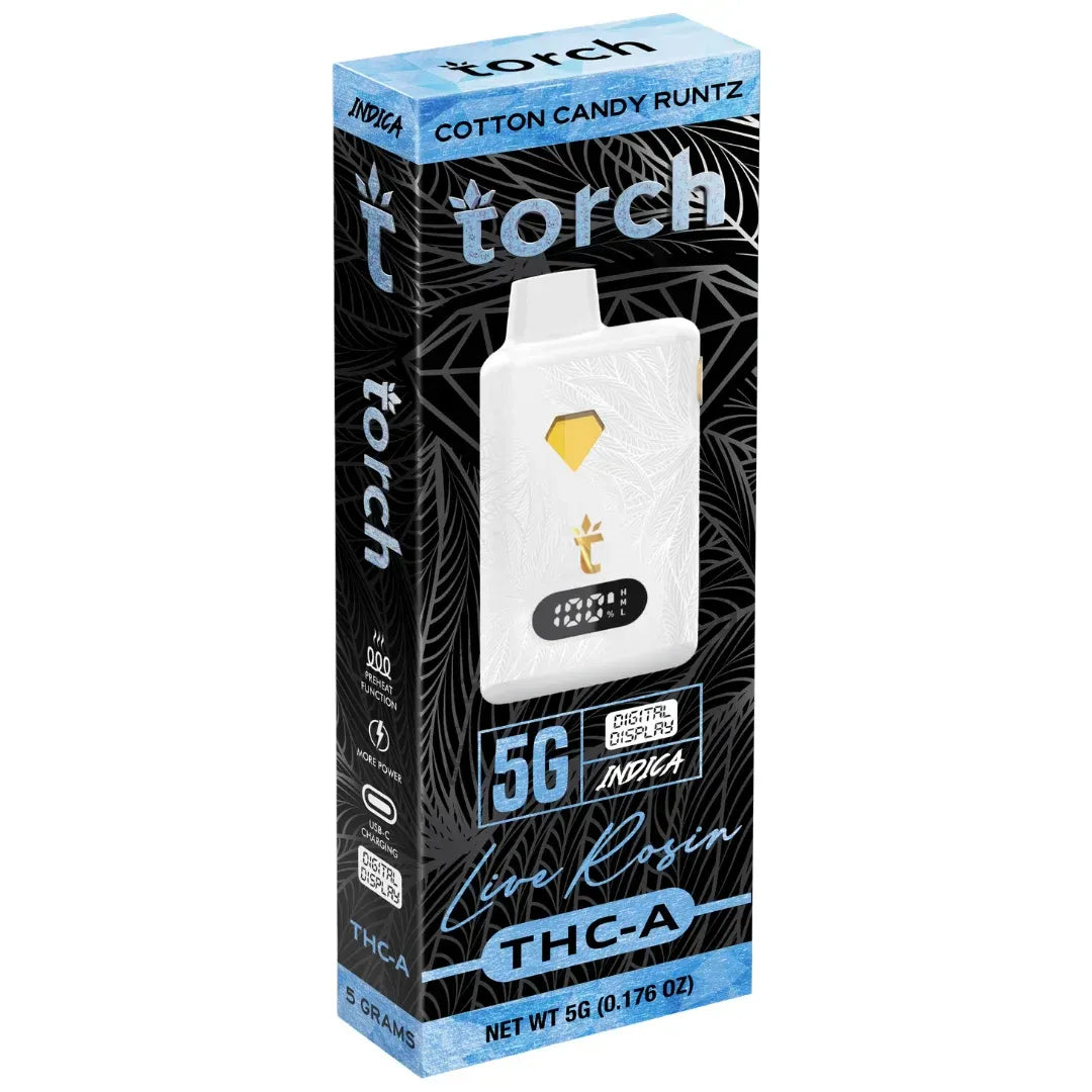 Torch Live Rosin THC-A Disposable 5G - 5 Count Display