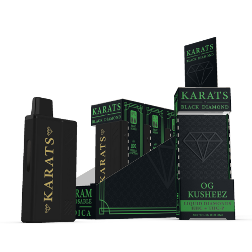 Karats Black Diamond Disposable 6G - 6 Count Display
