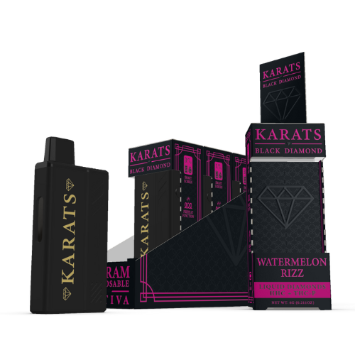 Karats Black Diamond Disposable 6G - 6 Count Display