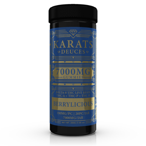 Karats Deuces Blend Gummies 7000MG - 6 Count Display