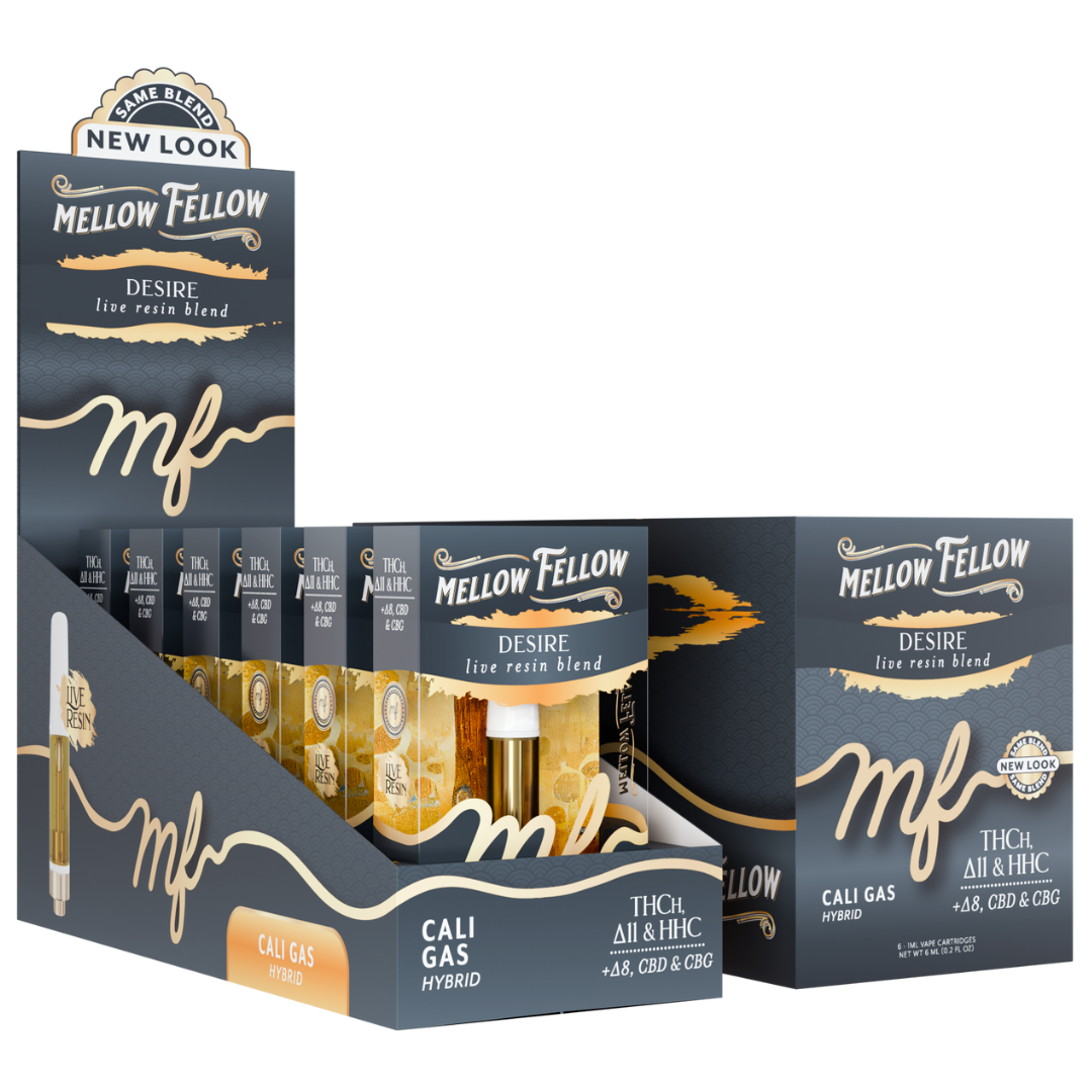 Mellow Fellow Live Resin Cartridge 1G - 6 Count Display