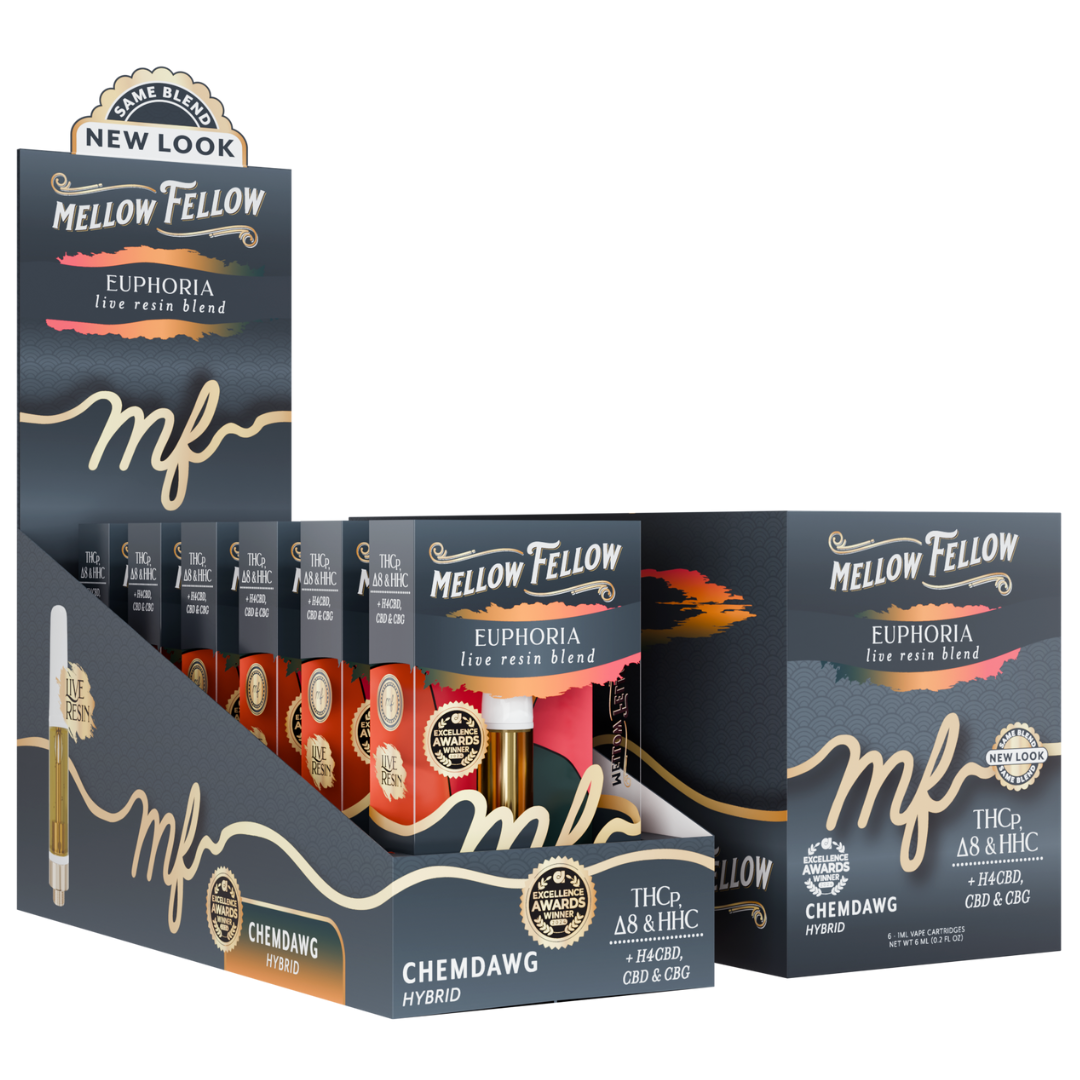 Mellow Fellow Live Resin Cartridge 1G - 6 Count Display