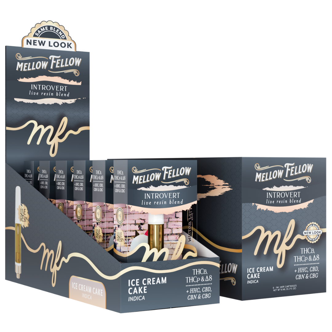 Mellow Fellow Live Resin Cartridge 1G - 6 Count Display