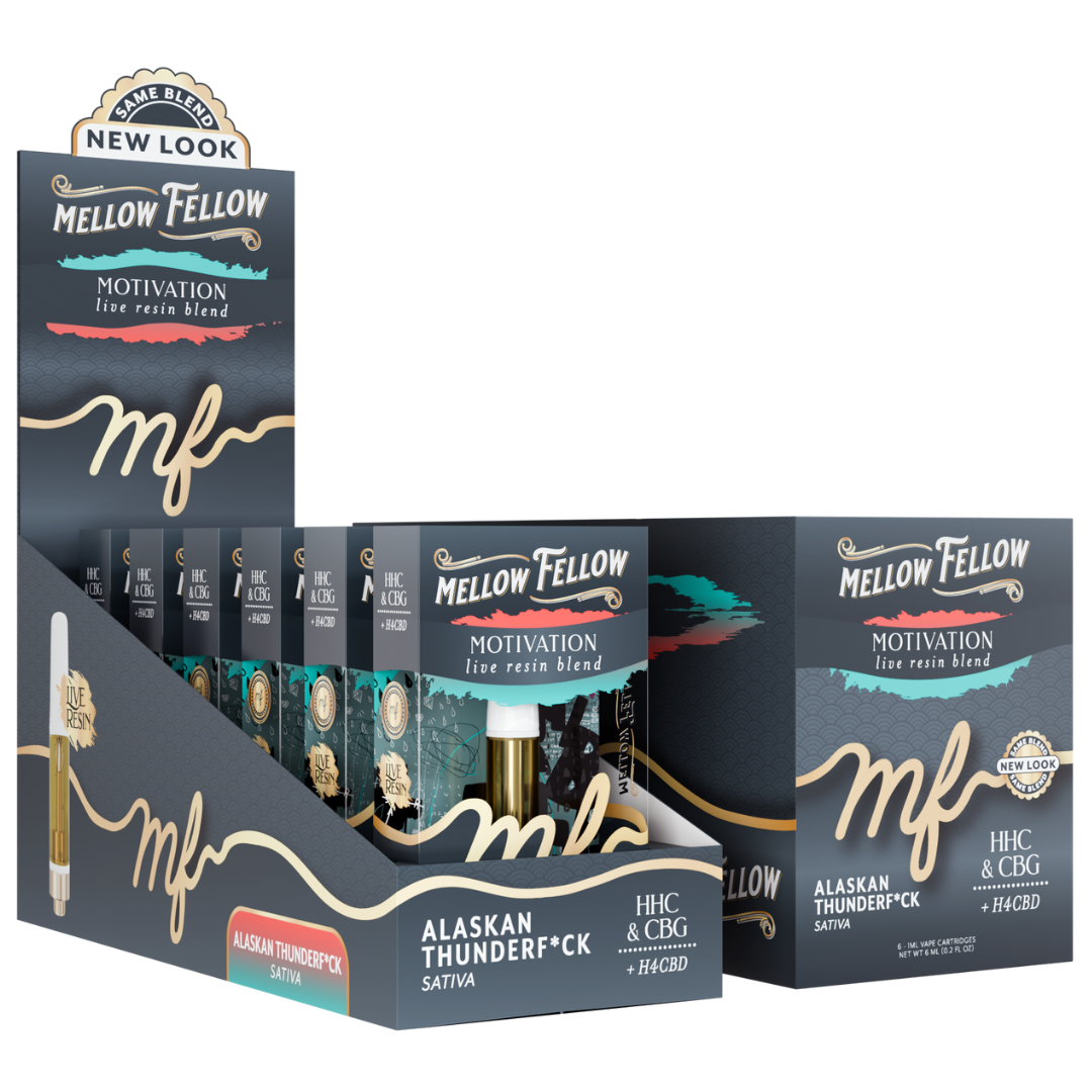 Mellow Fellow Live Resin Cartridge 1G - 6 Count Display