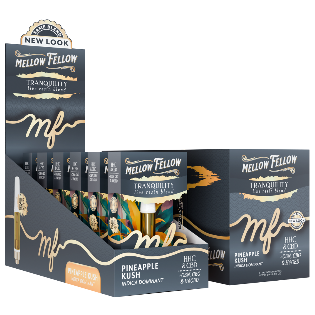 Mellow Fellow Live Resin Cartridge 1G - 6 Count Display