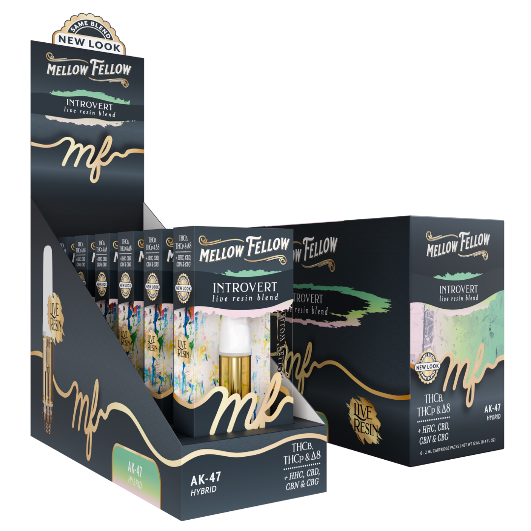 Mellow Fellow Live Resin Cartridge 2G - 6 Count Display