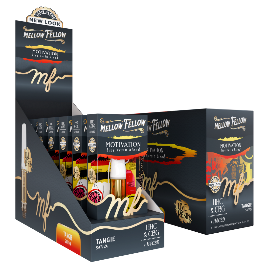 Mellow Fellow Live Resin Cartridge 2G - 6 Count Display