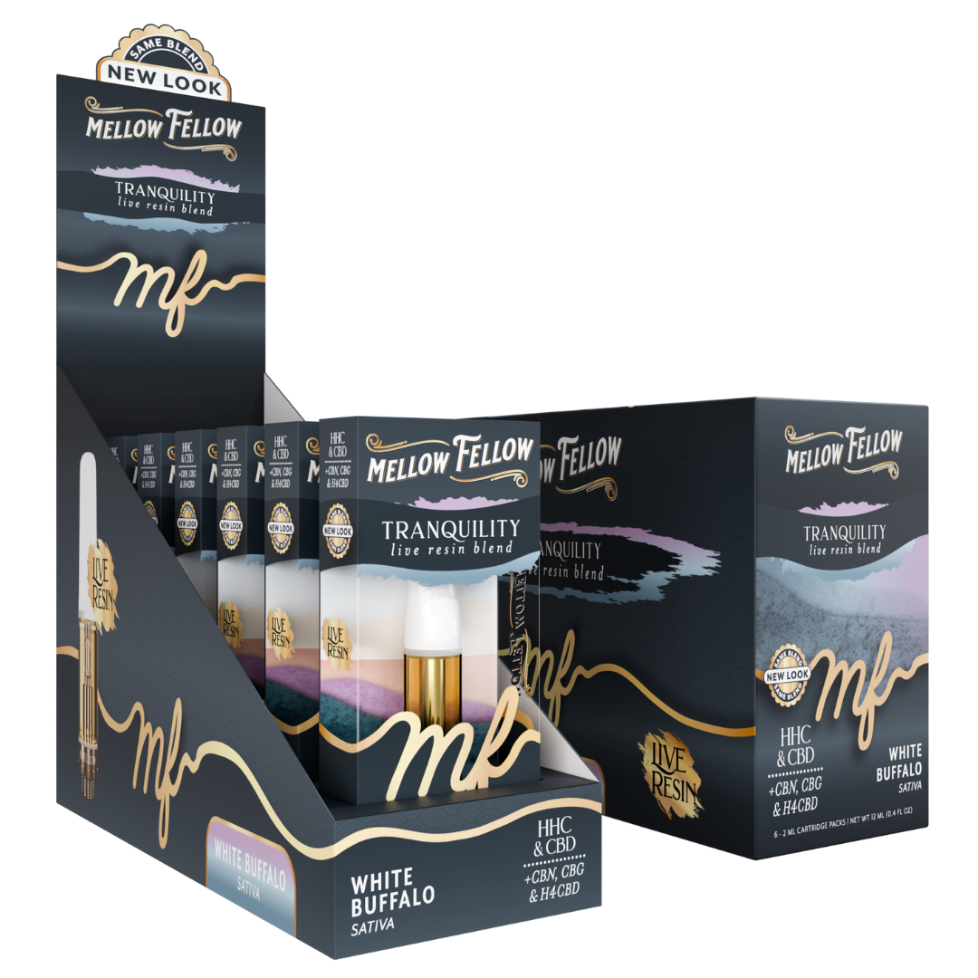Mellow Fellow Live Resin Cartridge 2G - 6 Count Display