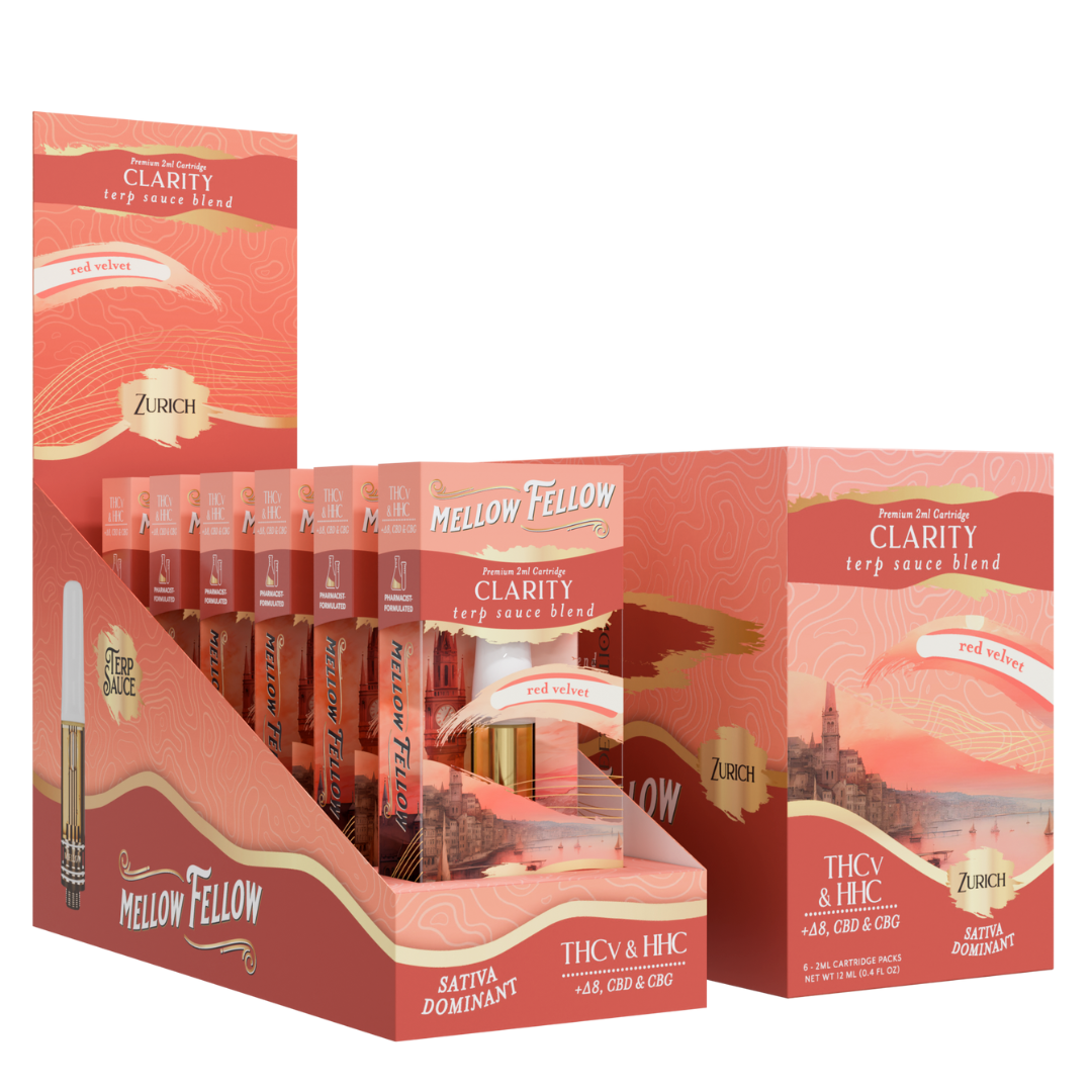 Mellow Fellow Terp Sauce Blend Cartridge 2G - 6 Count Display