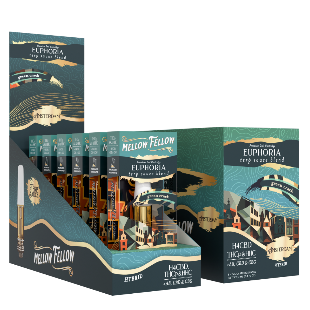 Mellow Fellow Terp Sauce Blend Cartridge 2G - 6 Count Display