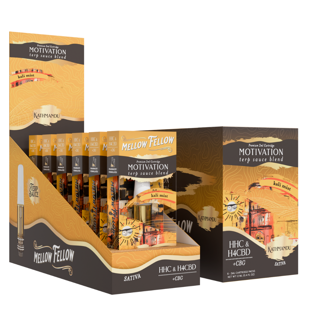 Mellow Fellow Terp Sauce Blend Cartridge 2G - 6 Count Display