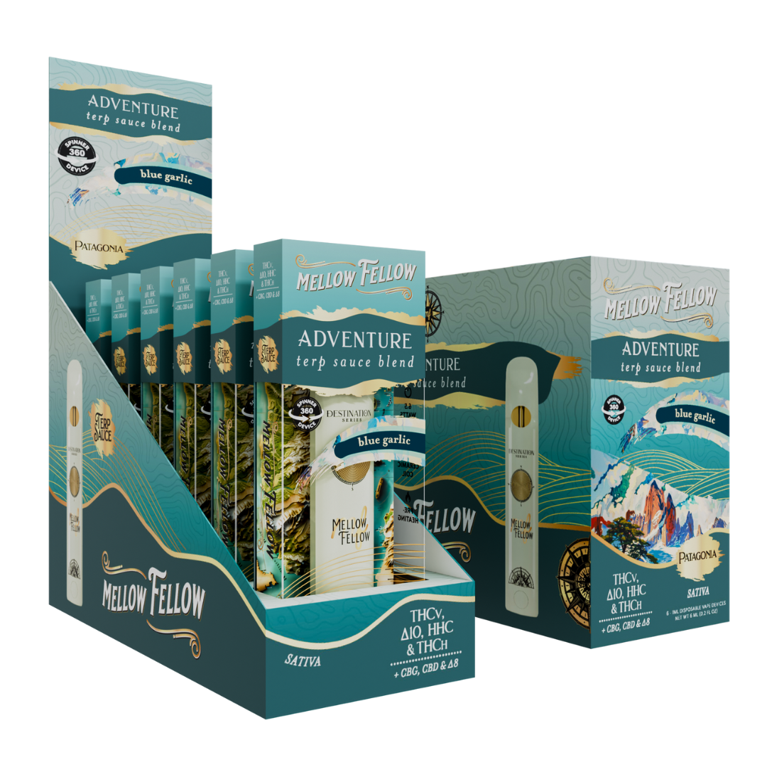 Mellow Fellow Terp Sauce Blend Spinner Disposable 1G - 6 Count Display