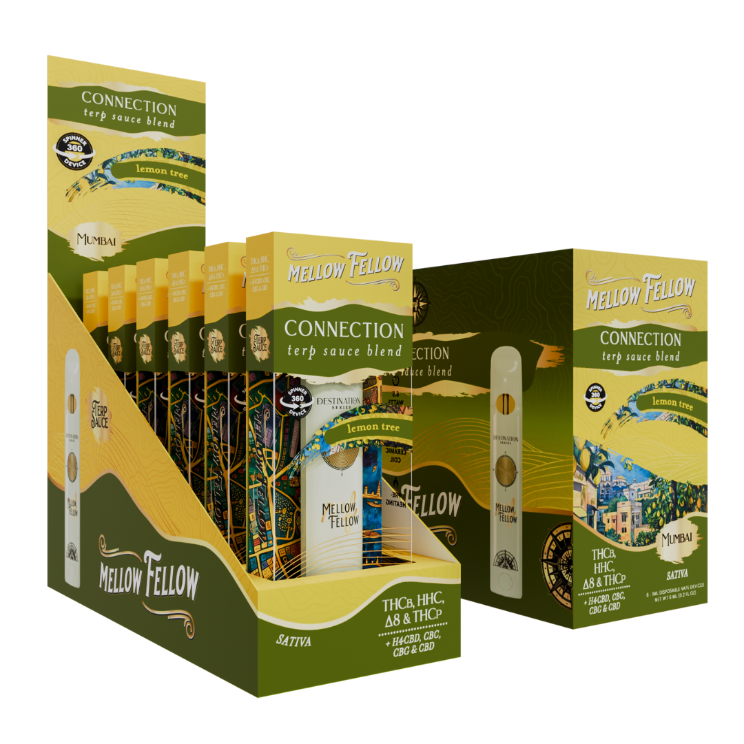 Mellow Fellow Terp Sauce Blend Spinner Disposable 1G - 6 Count Display