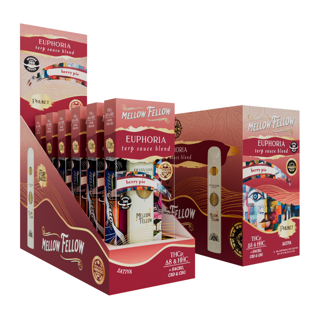 Mellow Fellow Terp Sauce Blend Spinner Disposable 1G - 6 Count Display