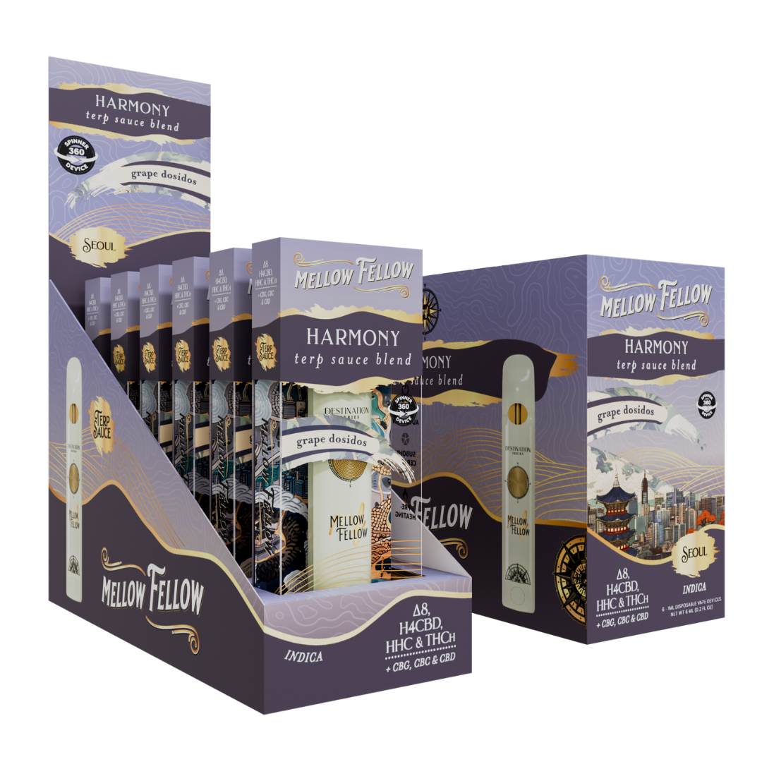 Mellow Fellow Terp Sauce Blend Spinner Disposable 1G - 6 Count Display