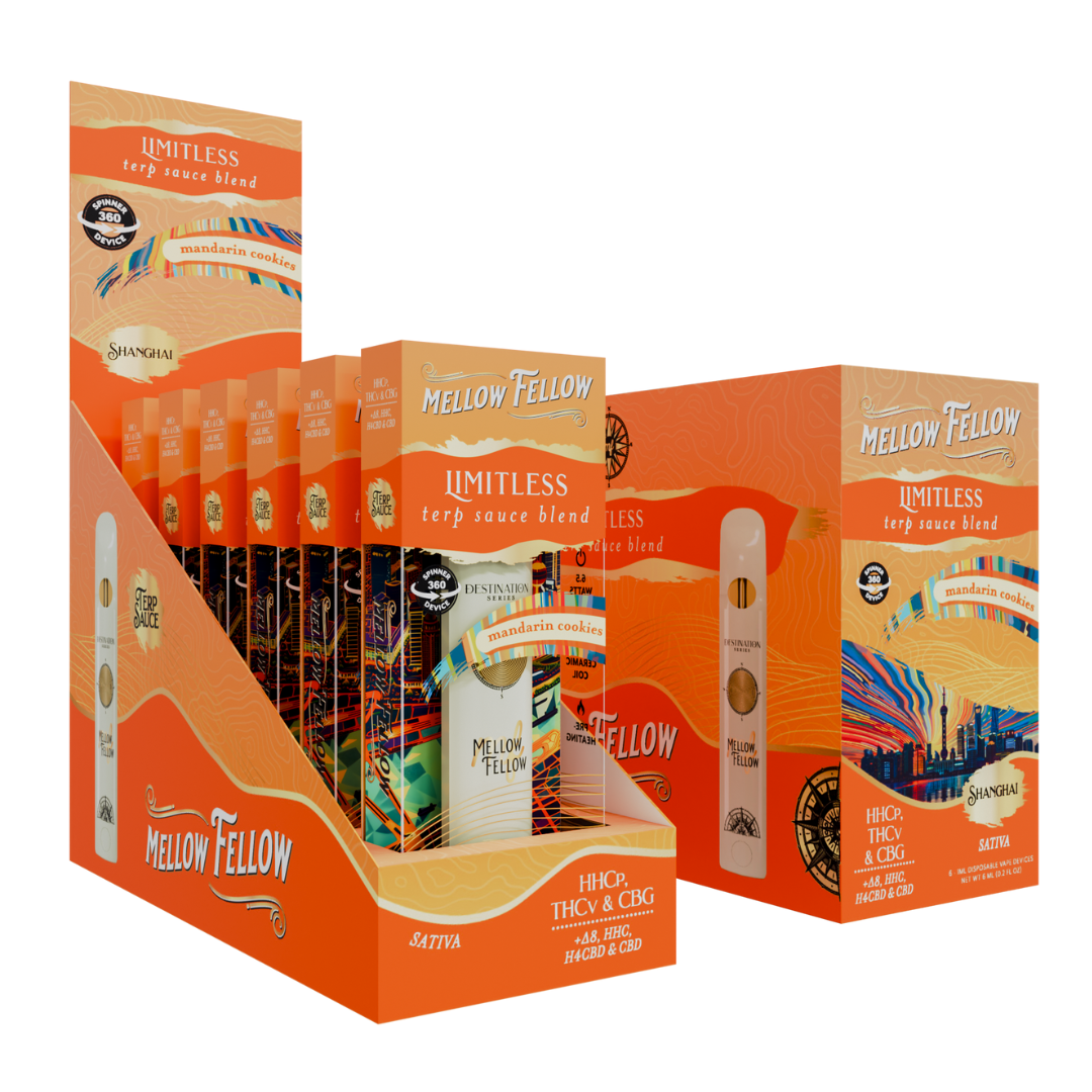 Mellow Fellow Terp Sauce Blend Spinner Disposable 1G - 6 Count Display