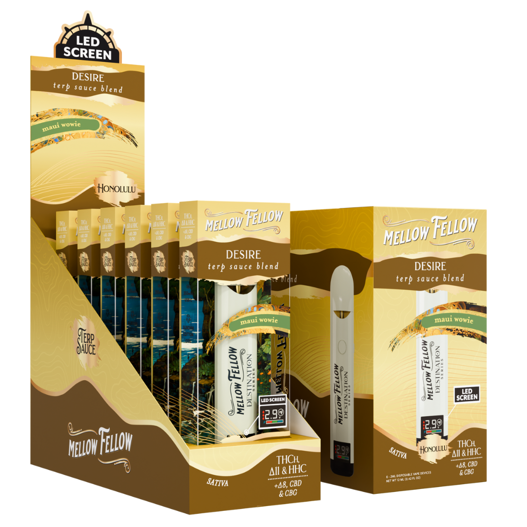 Mellow Fellow Terp Sauce Blend Disposable 2G - 6 Count Display