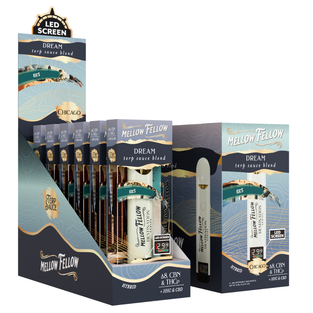 Mellow Fellow Terp Sauce Blend Disposable 2G - 6 Count Display
