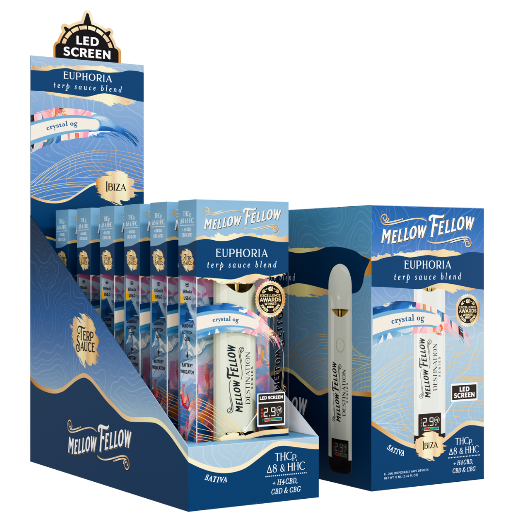 Mellow Fellow Terp Sauce Blend Disposable 2G - 6 Count Display