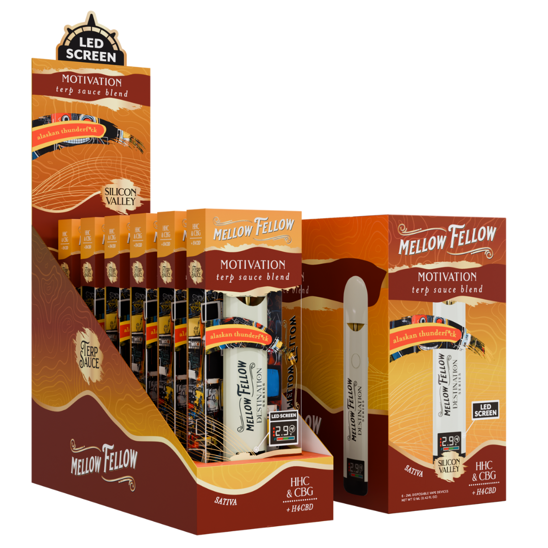 Mellow Fellow Terp Sauce Blend Disposable 2G - 6 Count Display