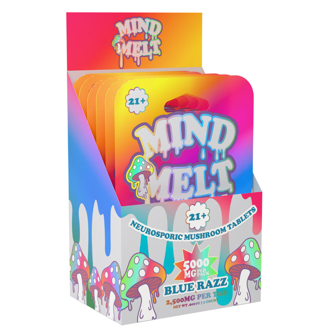 Mind Melt Neurosporic Mushroom Tablets 5000MG - 10 Count Display