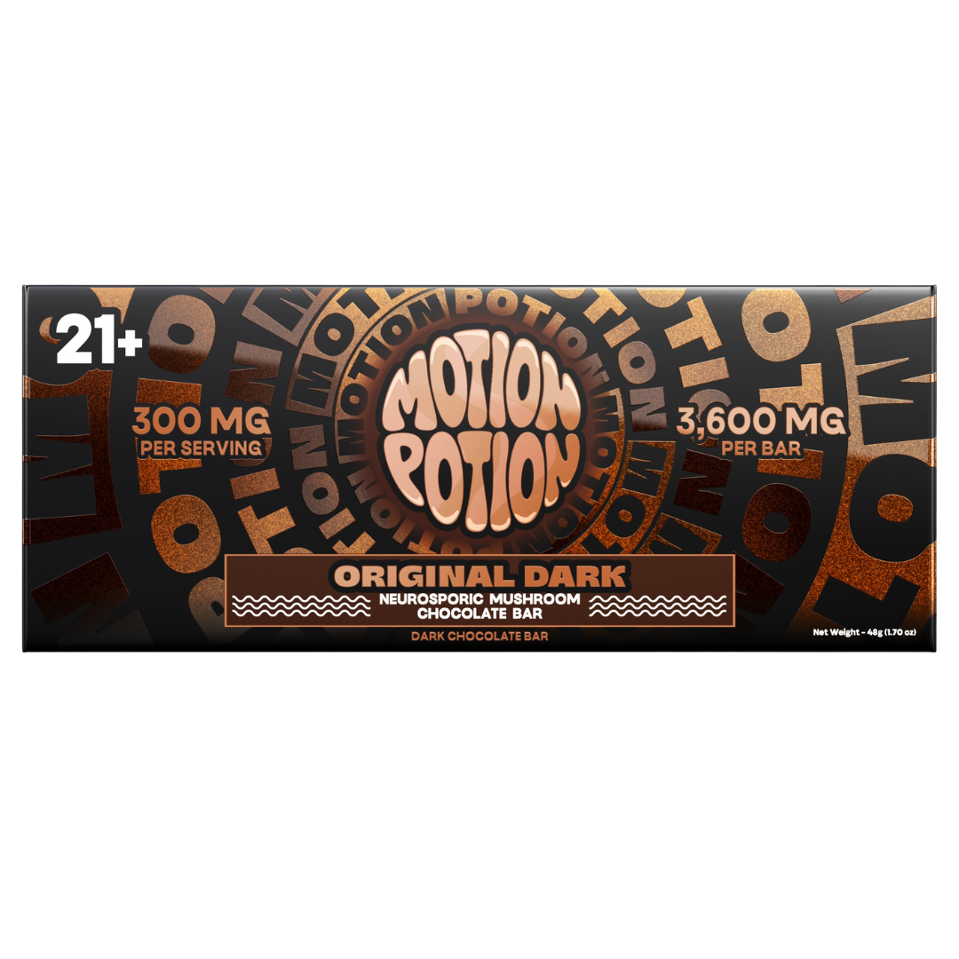 Motion Potion Mushroom Chocolate Bar 3600MG - 10 Count Display