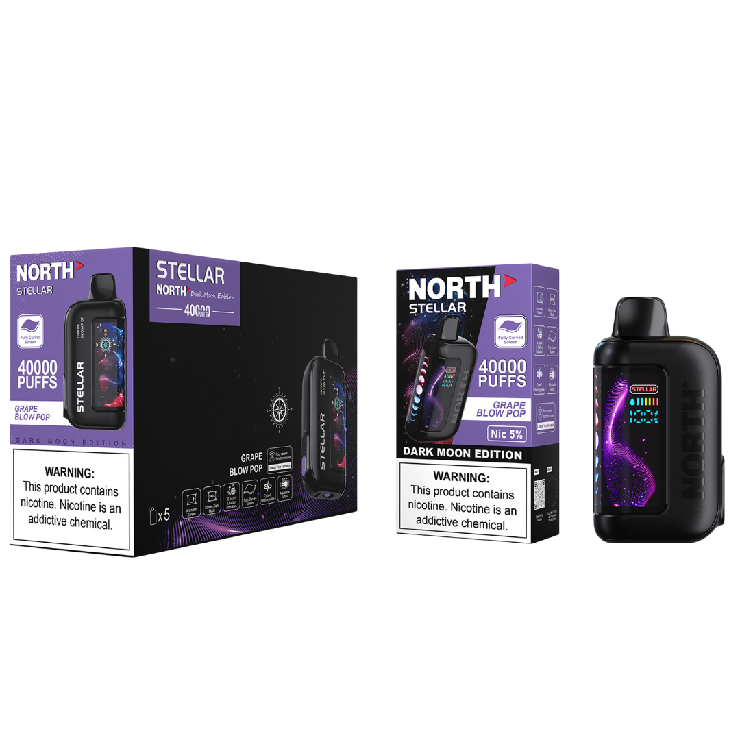 North Stellar Dark Moon Edition Vape 40K Puffs - 5 Count Display
