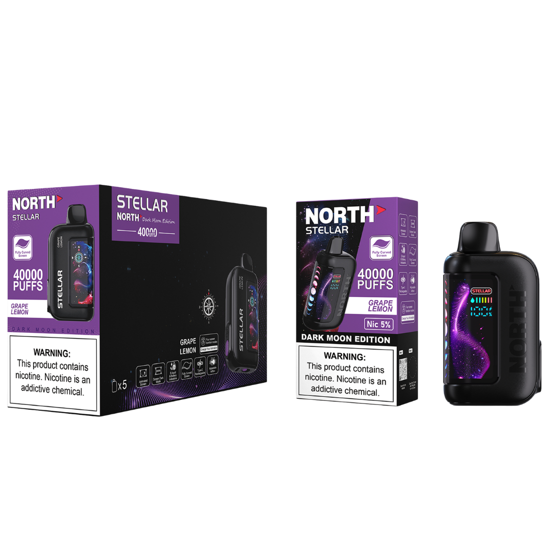 North Stellar Dark Moon Edition Vape 40K Puffs - 5 Count Display