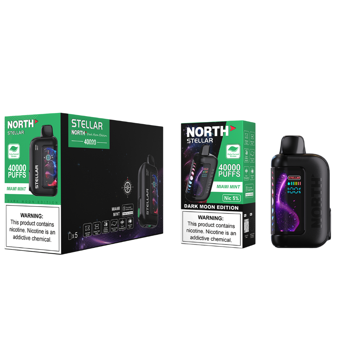 North Stellar Dark Moon Edition Vape 40K Puffs - 5 Count Display
