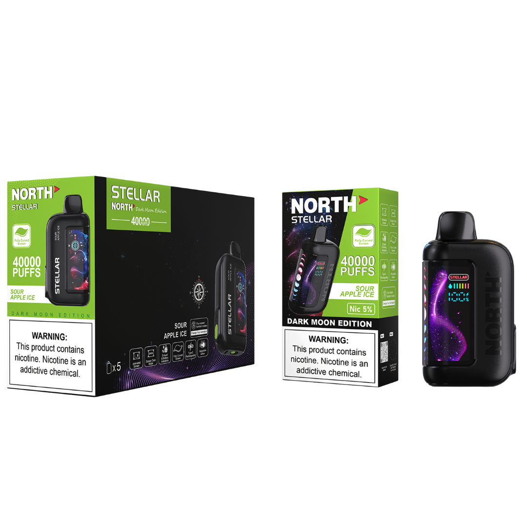 North Stellar Dark Moon Edition Vape 40K Puffs - 5 Count Display