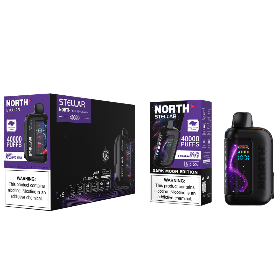 North Stellar Dark Moon Edition Vape 40K Puffs - 5 Count Display